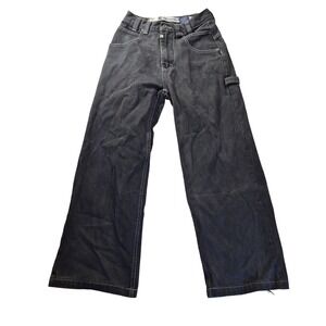 Paco Jean Company Carpenter Jeans Boys 10 Black Baggy Y2K 90s Grunge Skate READ
